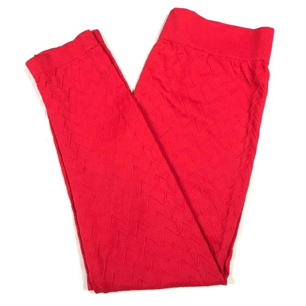 Just One EMBOSSED TRUE RED leggings